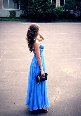 Blue Sky Long Evening Dress 2000