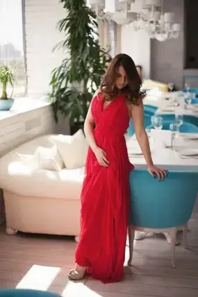 Red Flame Evening Dress
