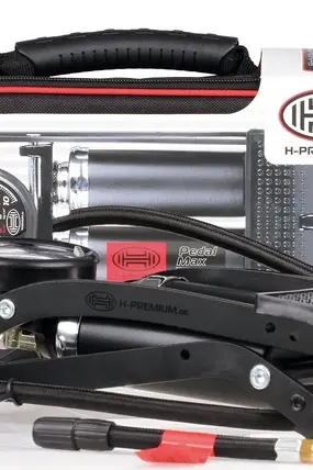 Насос ножной Heyner двухцилиндровый