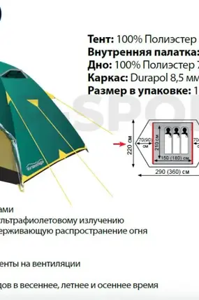 Палатка Nishe 2