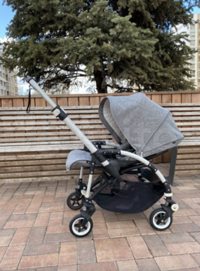 Bugaboo bee 3 grey melange hood shop