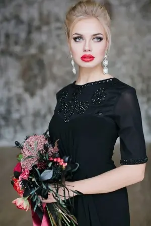 Classic Black Evening Dress New