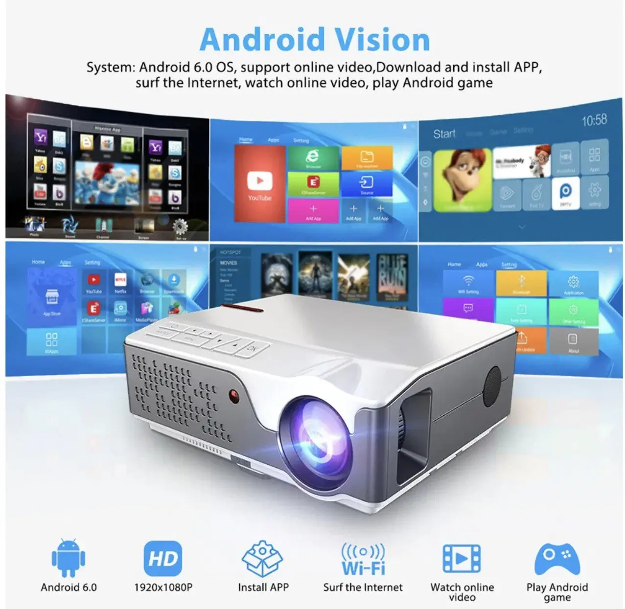Проектор Thundeal td96 Android 