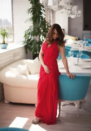 Red Flame Evening Dress