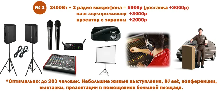 Комплект звука на мероприятия