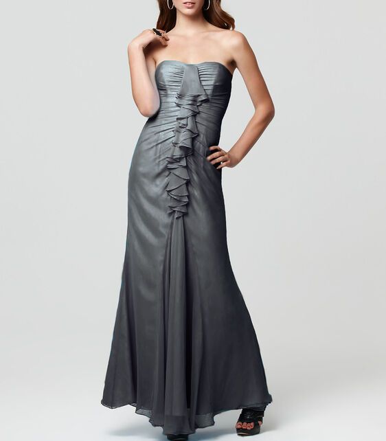 Jill Stuart Silver Shimmer Gown 4500