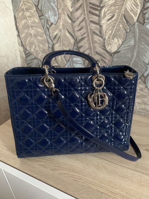 Lady dior navy blue online