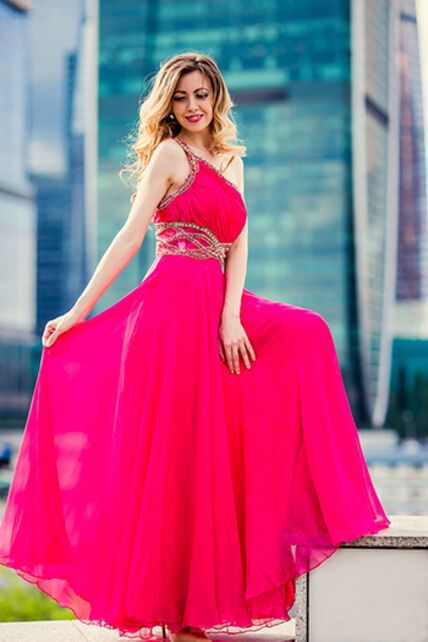 Jovani Fuchsia Pink Evening Dress 5500