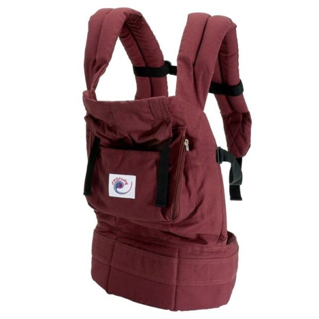 Burgundy ergo shop baby carrier